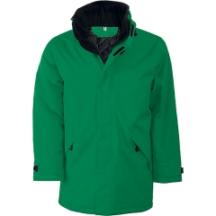 Parka de travail vert à broder
