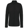 Chemise Popeline Manches Longues Femme Noire Kariban
