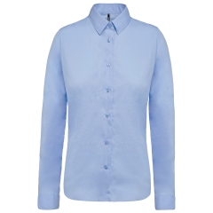 Chemise Popeline Manches Longues Femme Kariban Ciel