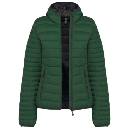 Doudoune légère capuche femme Kariban – Vert Forest Green – vue 5