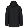 Parka à capuche recyclée unisexe Noir – Kariban – vue 2