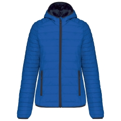 Doudoune légère capuche femme Bleu Kariban – Veste personnalisable