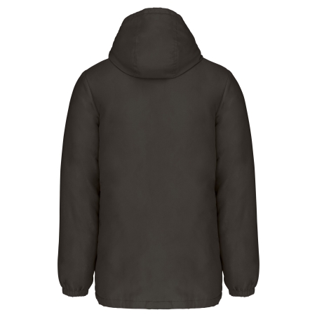 Parka à capuche recyclée unisexe Gris – Kariban – vue 2