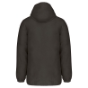 Parka à capuche recyclée unisexe Gris – Kariban – vue 2