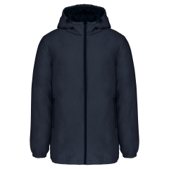 Parka à capuche recyclée unisexe Marine – Kariban
