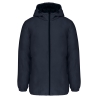 Parka à capuche recyclée unisexe Marine – Kariban
