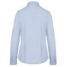 Chemise popeline manches longues femme rayée blanc – Kariban – vue 2