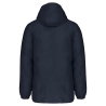 Parka à capuche recyclée unisexe Marine – Kariban – vue 2