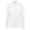 Chemise Popeline Manches Longues Femme Blanc – Kariban
