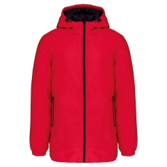 Parka à capuche recyclée unisexe Rouge Kariban