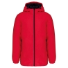 Parka à capuche recyclée unisexe Rouge Kariban