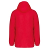 Parka à capuche recyclée unisexe Rouge Kariban – vue 2