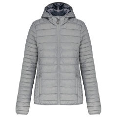 Doudoune légère capuche femme Kariban – Gris chiné
