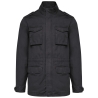 Veste Safari Homme Kariban – Coloris Noir Washed (290 g/m²)