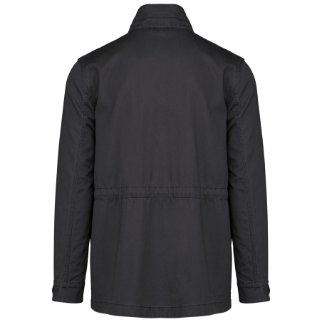 Veste Safari Homme Kariban – Coloris Noir Washed (290 g/m²) – vue 2