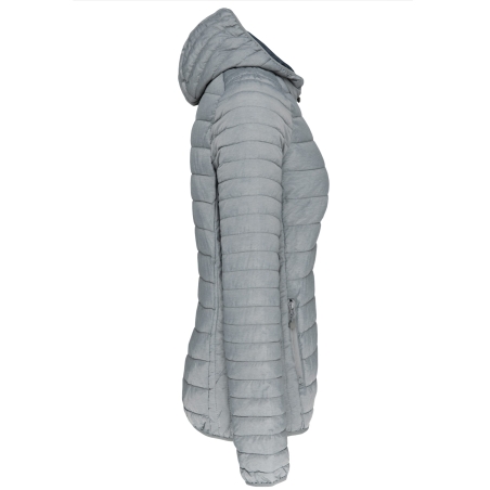 Doudoune légère capuche femme Kariban – Gris chiné – vue 3