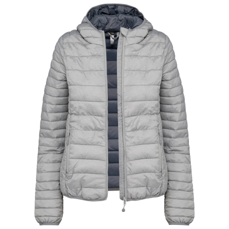 Doudoune légère capuche femme Kariban – Gris chiné – vue 5