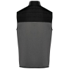 Bodywarmer bi-matière homme Kariban – Noir / Gris chiné – vue 2
