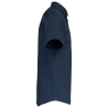 Chemise Manches Courtes Coton Stretch Marine Kariban – vue 3