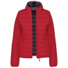 Doudoune légère à capuche femme Rouge Kariban – Personnalisable – vue 5