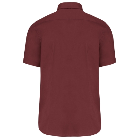 Chemise manches courtes coton stretch Bordeaux Kariban – vue 2