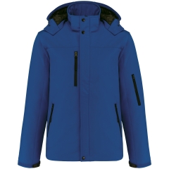 Parka Softshell Doublée Capuche Bleu Royal – Kariban
