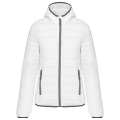 Doudoune légère capuche femme Kariban – Blanc