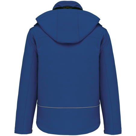 Parka Softshell Doublée Capuche Bleu Royal – Kariban – vue 2