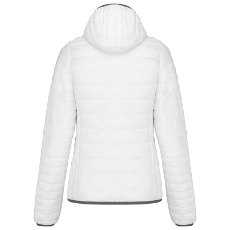 Doudoune légère capuche femme Kariban – Blanc – vue 2