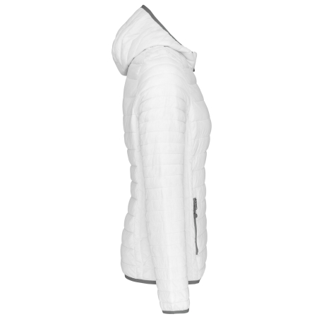 Doudoune légère capuche femme Kariban – Blanc – vue 3