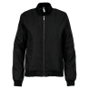Blouson Bomber Femme Kariban Noir – Veste de Travail Personnalisée