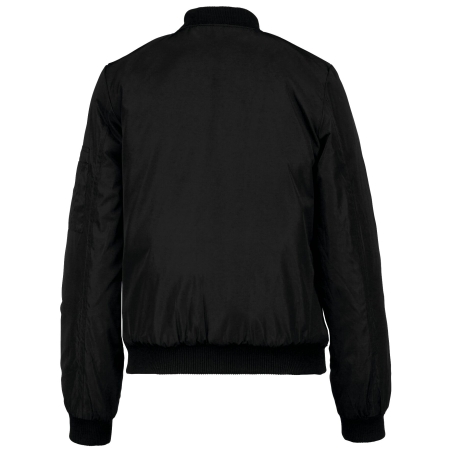 Blouson Bomber Femme Kariban Noir – Veste de Travail Personnalisée – vue 2