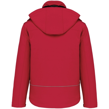 Parka Softshell Doublée Capuche Homme Rouge – Kariban – vue 2