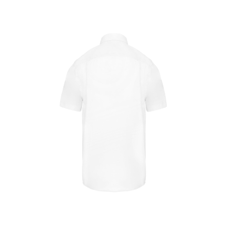 Chemise micro-sergé manches courtes sans repassage Blanc – vue 2