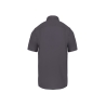 Chemise micro-sergé manches courtes sans repassage Gris Kariban – vue 2