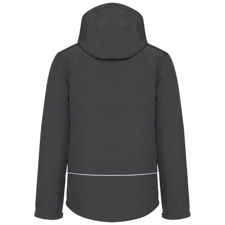 Parka Softshell 3 couches capuche homme Gris Kariban – vue 2