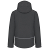 Parka Softshell 3 couches capuche homme Gris Kariban – vue 2