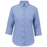 Chemise Popeline Manches 3/4 Femme Ciel – Kariban