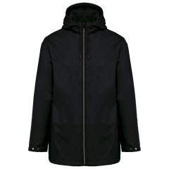 Veste à capuche micropolaire unisexe Kariban – Noir