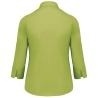Chemise Popeline Polycoton Manches 3/4 Femme Kariban Vert Lime – vue 2