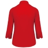 Chemise Popeline Polycoton Manches 3/4 Femme Kariban Rouge – vue 2