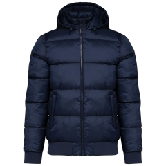 Veste unisexe ripstop recyclée à capuche Marine – Kariban