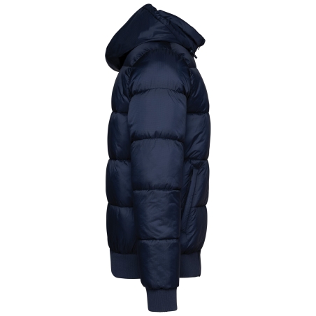 Veste unisexe ripstop recyclée à capuche Marine – Kariban – vue 3