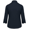 Chemise popeline manches 3/4 femme Kariban – Marine – vue 2