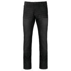 Jean basic coupe droite homme Noir Black Rinse – Kariban