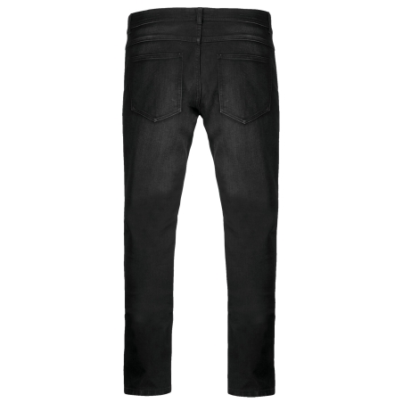 Jean basic coupe droite homme Noir Black Rinse – Kariban – vue 2