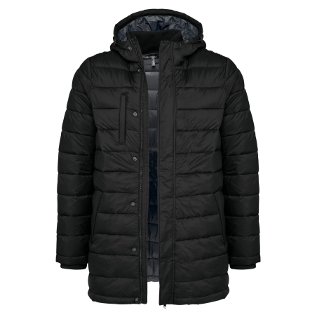 Parka doudoune légère à capuche homme Kariban – Noir – vue 4