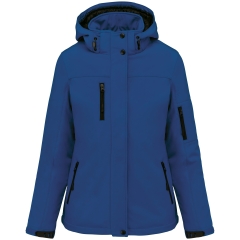 Parka Softshell 3 Couches à Capuche Femme Bleu Kariban