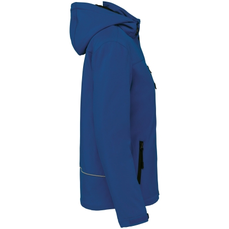 Parka Softshell 3 Couches à Capuche Femme Bleu Kariban – vue 3