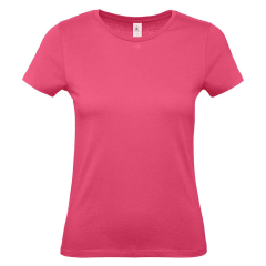 T shirt femme Rose manches courtes